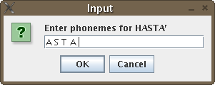 Choosing different phonemes