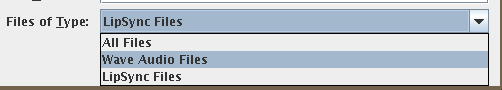 Choosing .wav files